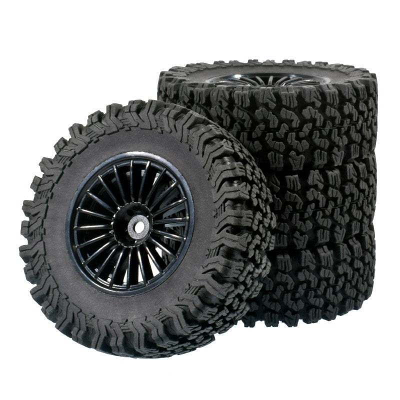 1.9 Rubber Tire Wheel Tyres for 1/10 RC Crawler Car Traxxas TRX4 LC70 D90 Axial