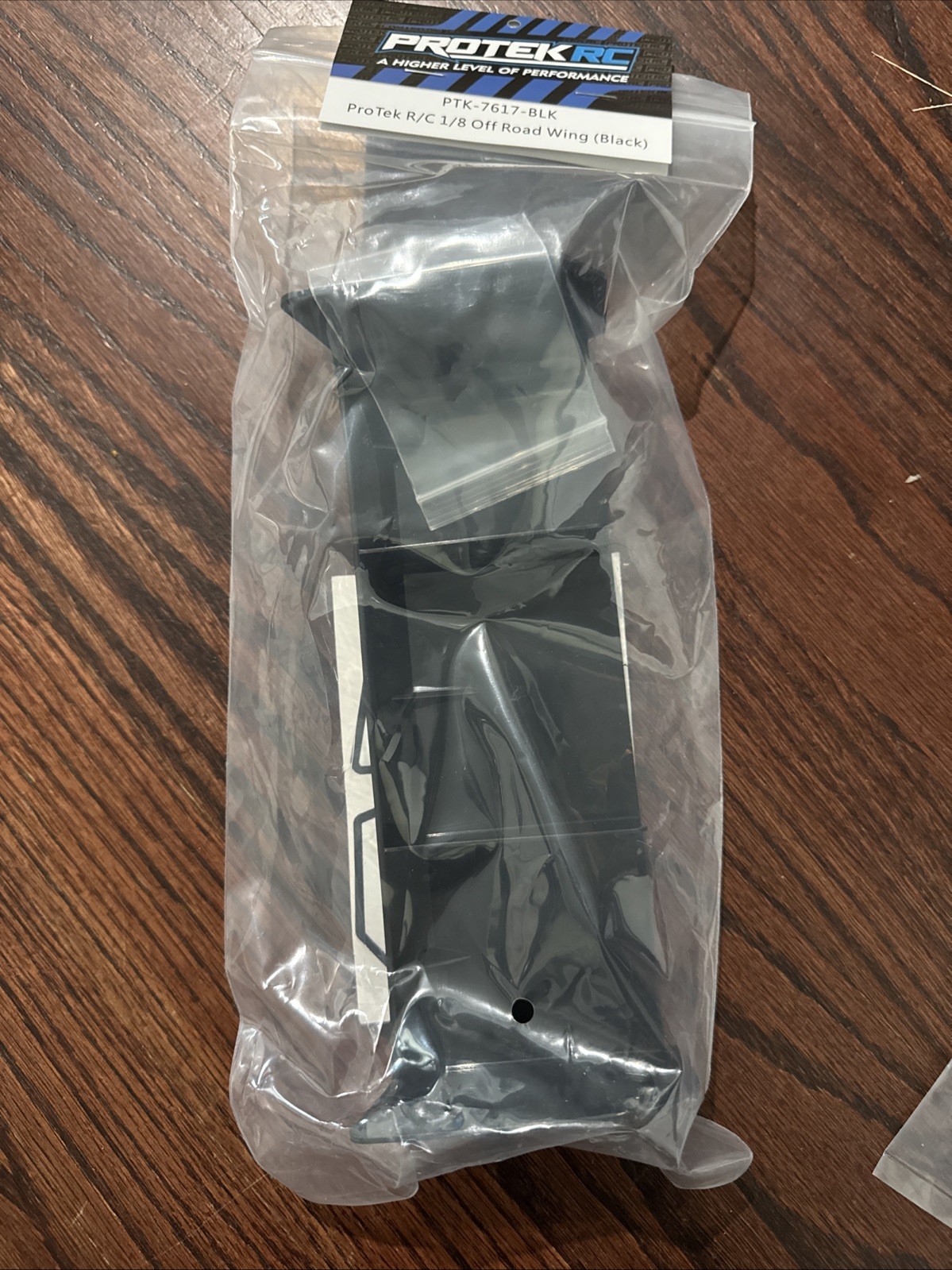 ProTek RC 1/8 Off-Road Euro Wing (Black) [PTK-7617-BLK]. New Sealed. Free ship