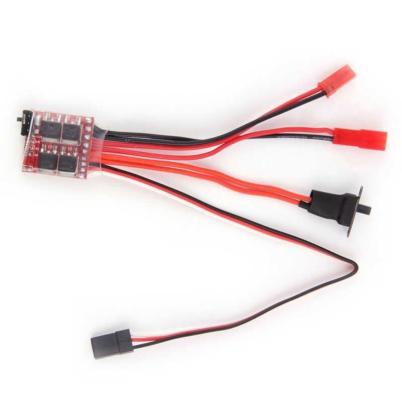 20A Brush ESC Brake Motor Speed ESC for 1/18 1/16 Remote Controller RC Boat Car