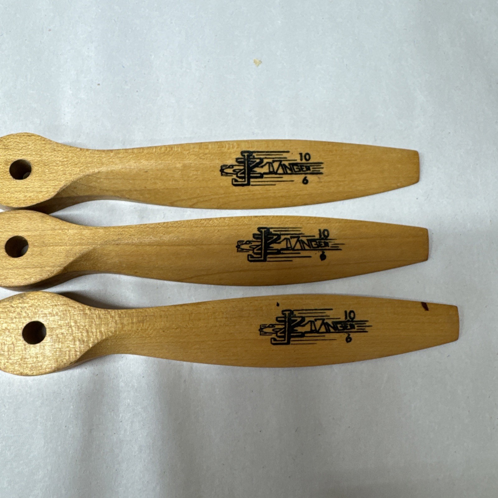 LOT OF 3 Zinger JZ 10 X 6 Power Point Wood Propeller for Airplanes – Brand New