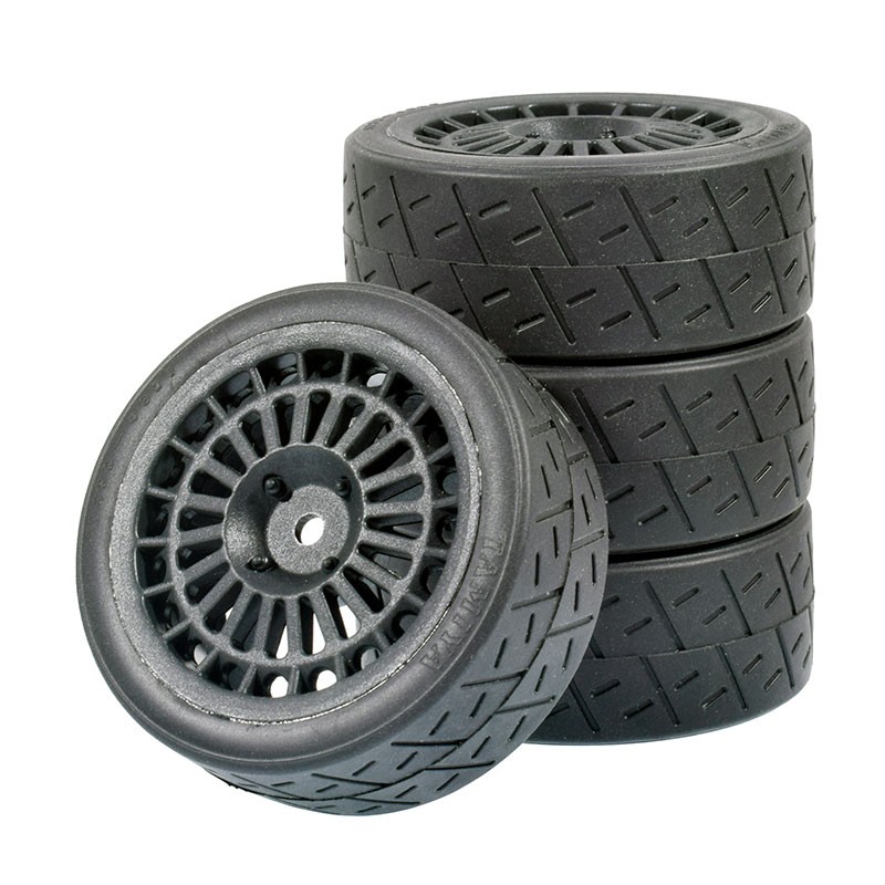 1/10 Onroad Touring Rc Car Wheels & Rubber Tires Set for Tamiya HSP HPI MST FW06