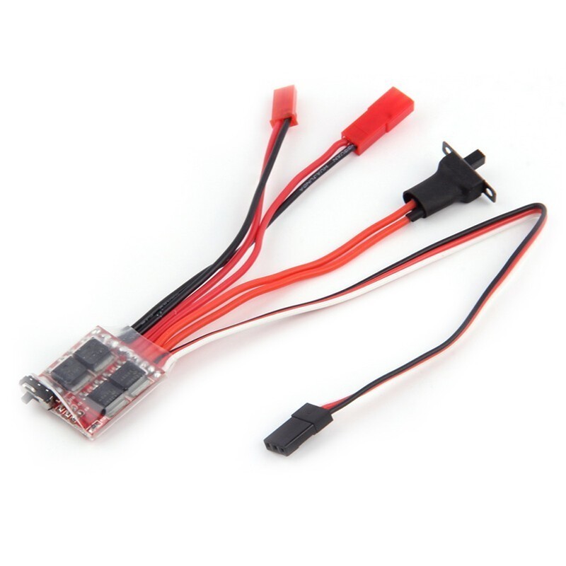 20A Brush ESC Brake Motor Speed ESC for 1/18 1/16 Remote Controller RC Boat Car