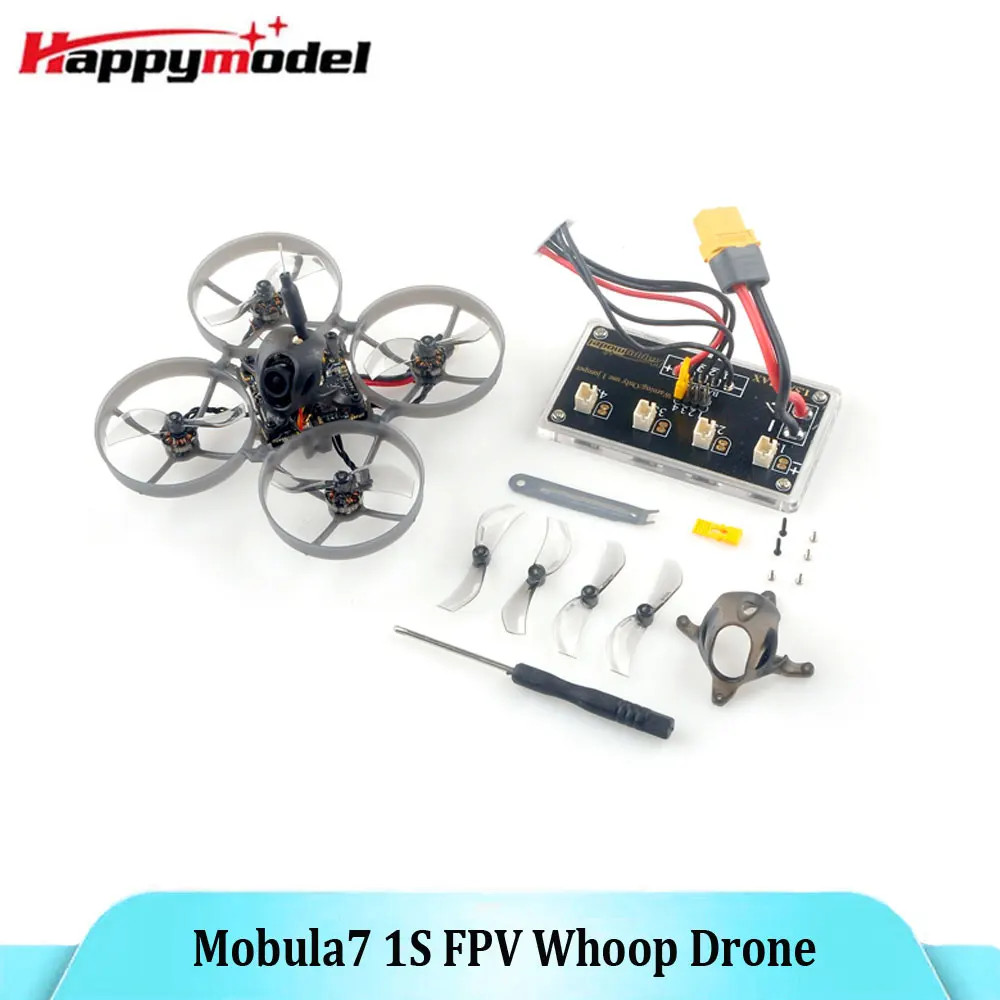 HappyModel Mobula7 1S X12 5in1 AIO FC ELRS V2.0 400mW VTX 12A BLHELIS Runcam