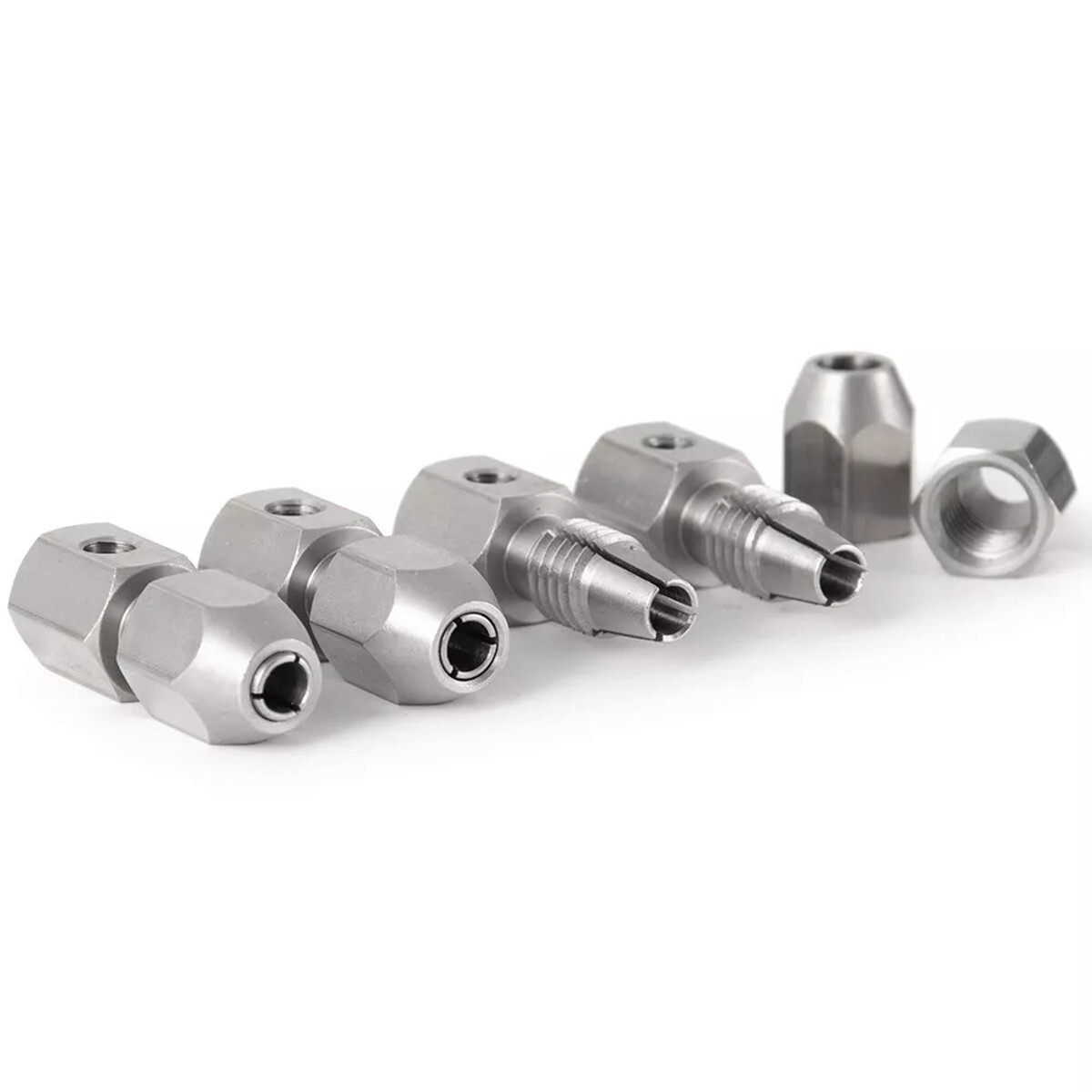 CNC 3.17/4/5/6mm to 4mm Flex Collet Coupler Motor Shaft for RC Boat coupling