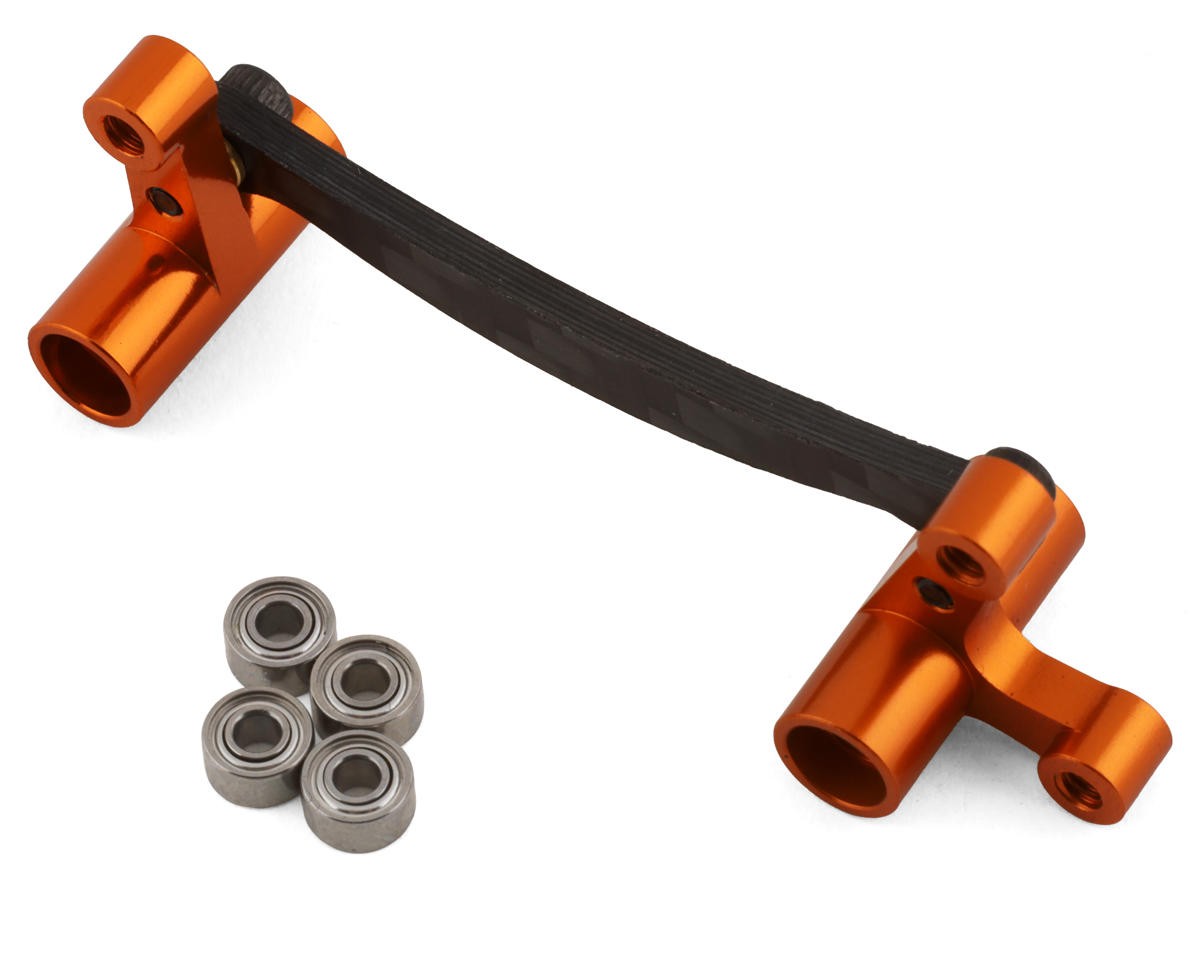Hot Racing Aluminum/Carbon Fiber Steering Bellcrank (Orange) [HRADMD48G03]