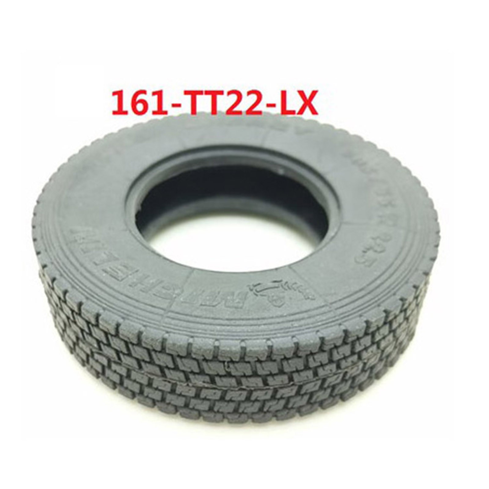 2* Rubber Tyre Tires for Tamiya 1/14 770S 56368 Trailer RC Truck Buggy Car Parts
