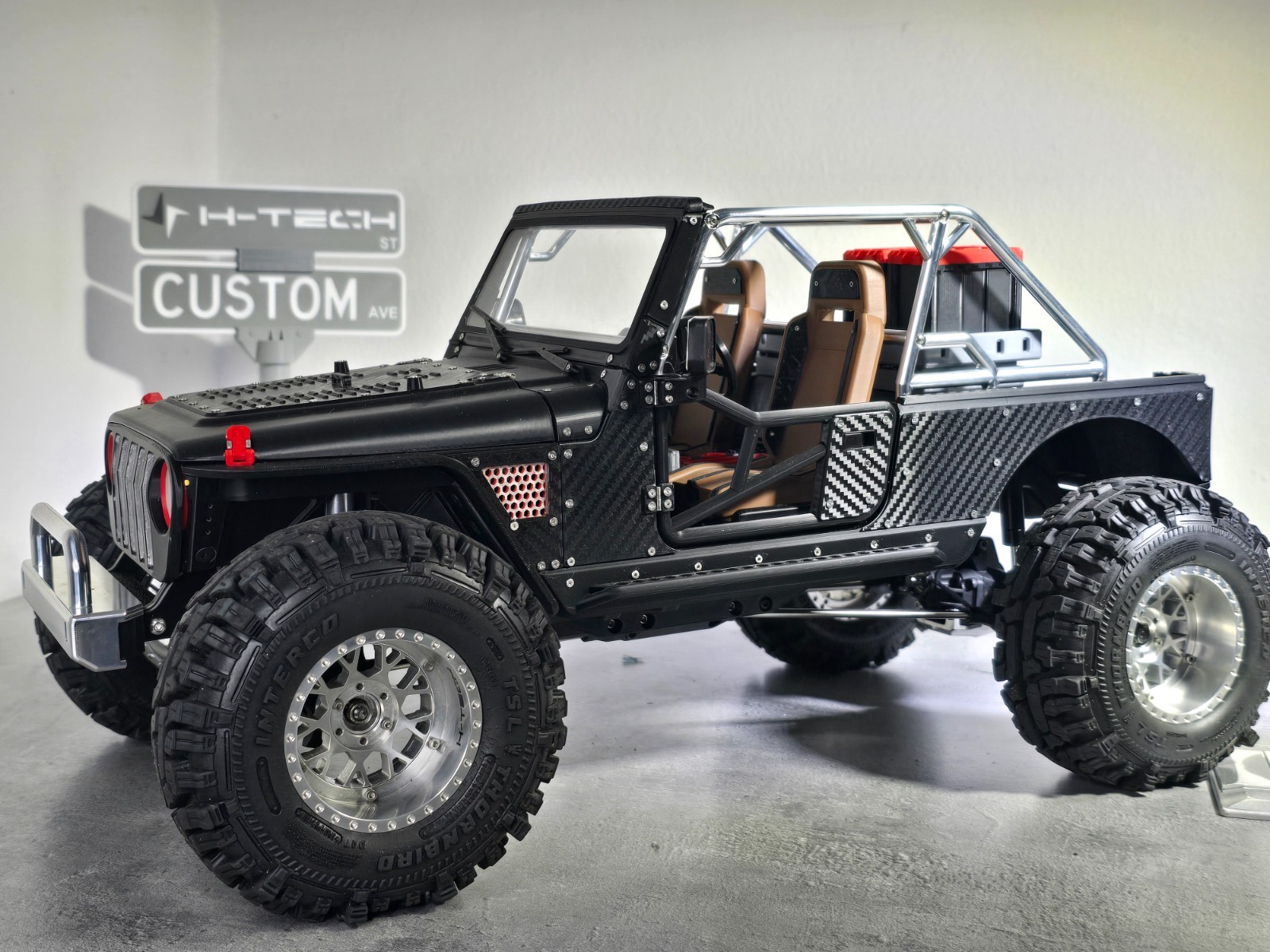 H-TECH RC CNC Aluminum Roll Cage for Project IJ (RCMustDIy)