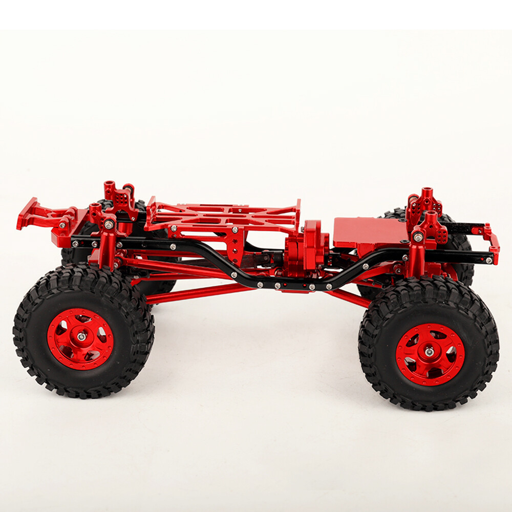 Metal Chassis Assembly Empty Frame RC Car Kit for Axial 1/24 SCX24 90081 Upgrade