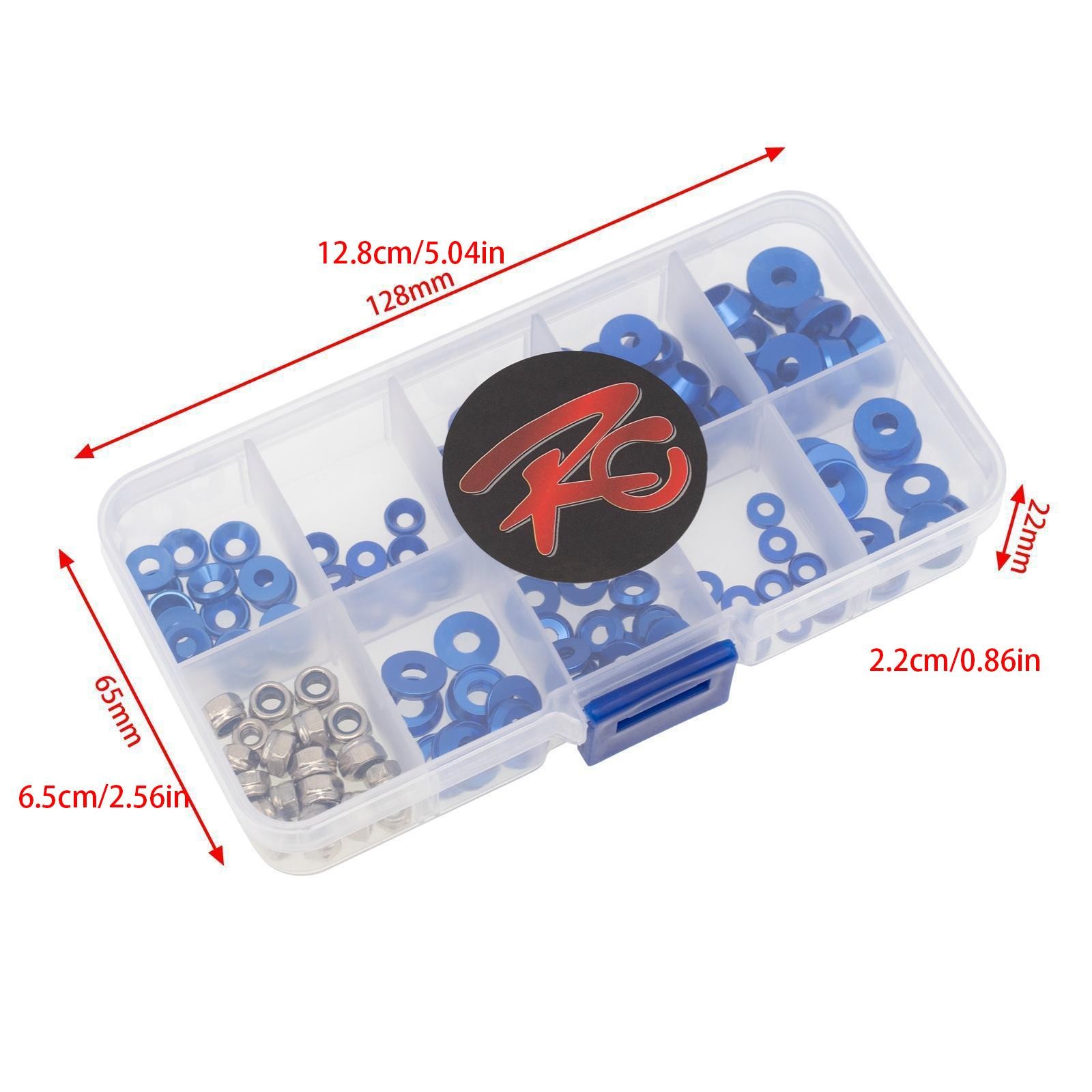 125pcs RC Car M2.5 M3 M4 Screw Gasket&Nuts For 1/10 1/8 Model Cars Upgraded b
