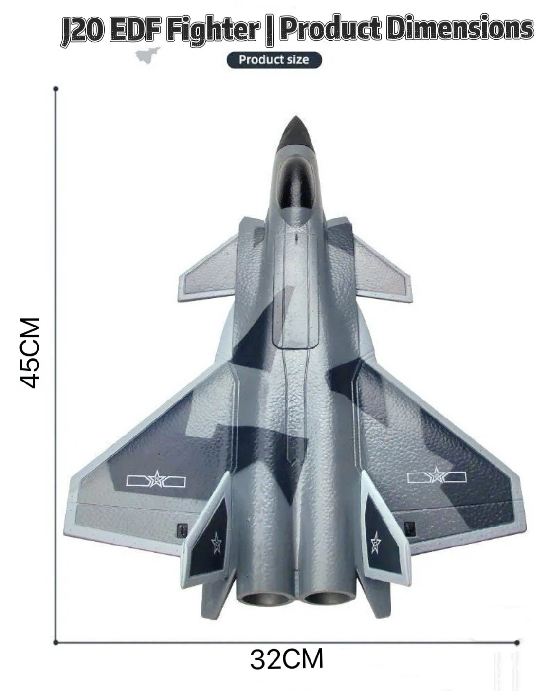 FX9630 RC Plane 3CH RTF EPP Foam 30mm EDF Beginner-Friendly J-20 Style
