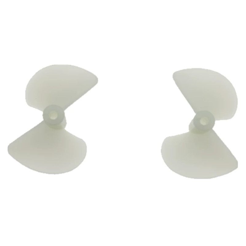White 22/26mm 2-B-lade Nylon CW CCW Propeller 2mm Shaft for RC Boat Model