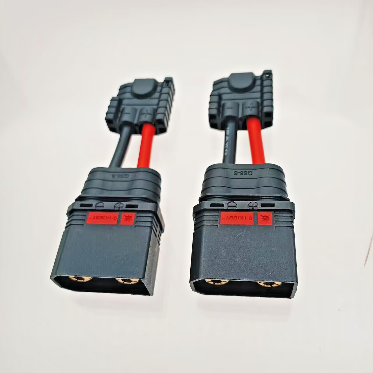 2pcs QS8 Male to New ID Charger Female Cable For Traxxas EZ-Peak 2s/3s/4s LiPo