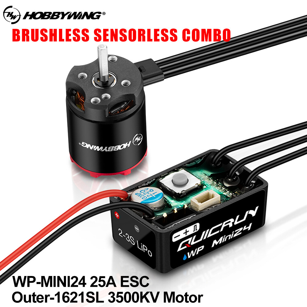 HOBBYWING QUICRUN WP-MINI24 25A ESC 1621SL 3500KV Motor For 1/24 RC Crawler Car