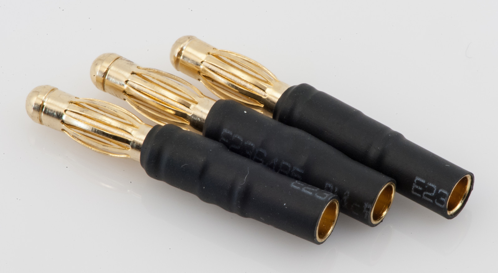No Wires: (3) 4MM Male to 3.5MM Female Bullet Plug Adapter for ESC / Motor Wires