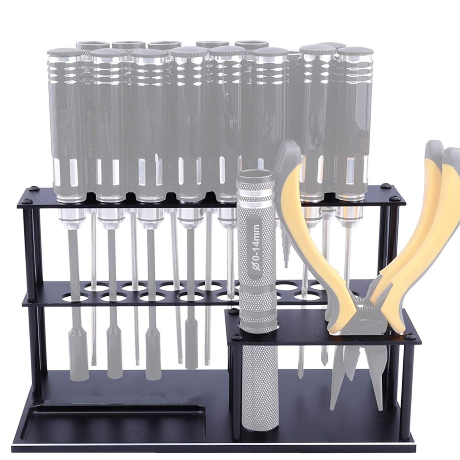 DIY RC Car Screwdriver Tool Organizer Holder Wrench Storage Rack Shelves Base