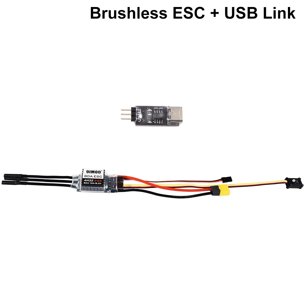 AM32 Mini Brushless ESC 80A 40A 30A +USBLink for 1:10 1:18 1:24 RC Crawler Car