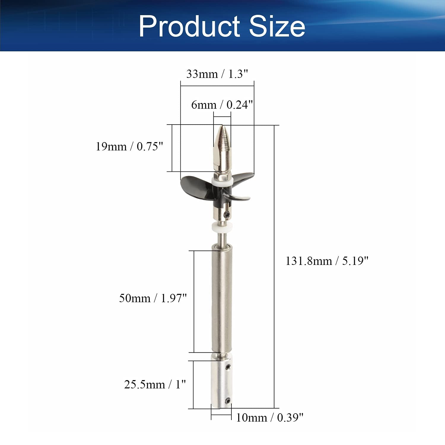 Heyiarbeit Drive Shaft Fit for 5mm Motor Shaft w Propeller and Universal Join…