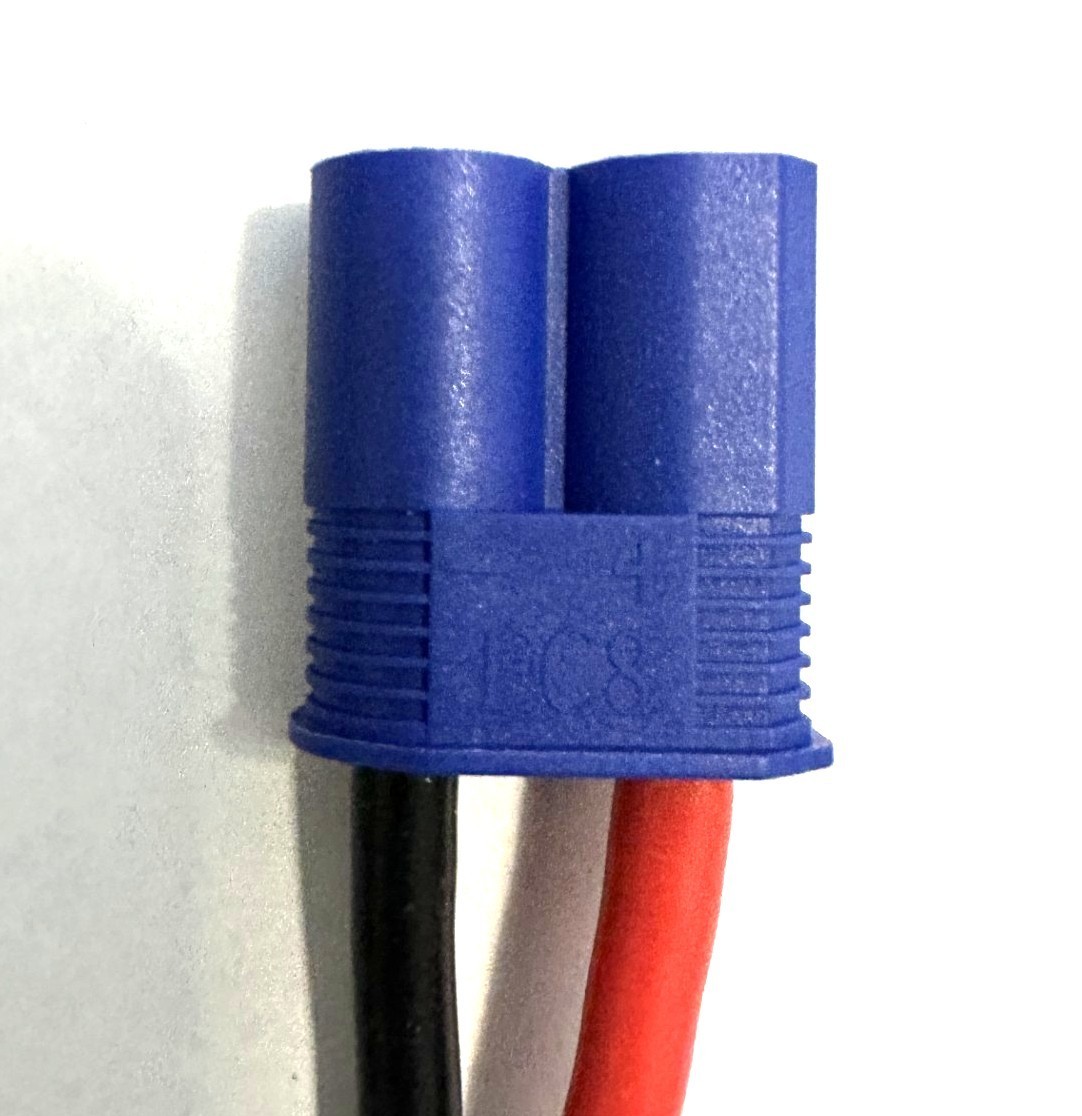 EC8 Male to XT60 Female 3″, 6″, 12″, 18″ Wire Gauge 10 AWG, 8 AWG