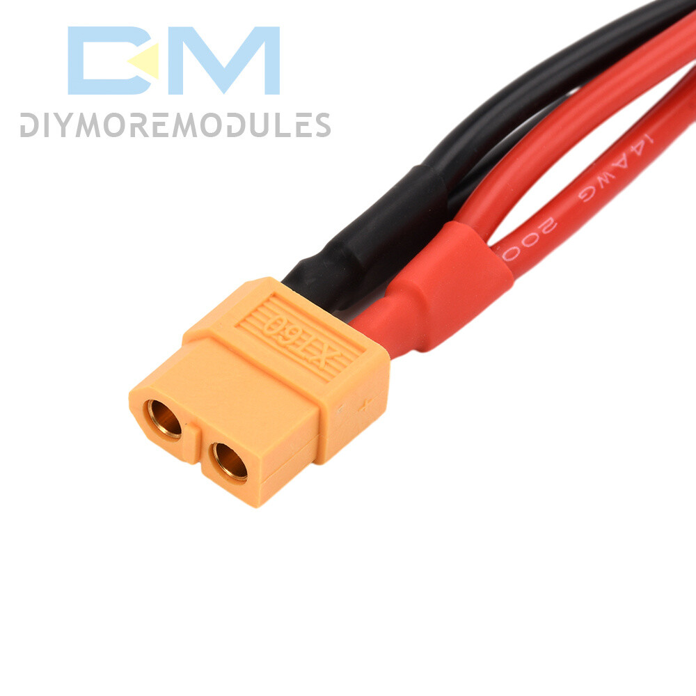 XT60 Male/Female Cable Parallel Battery Connector 4AWG Silicone Wire Y Splitter