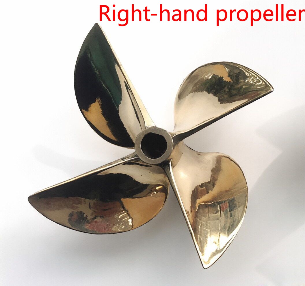 67mm 4-Blade High-Precision CNC Copper Propeller 6.35mm Shaft for RC Boat
