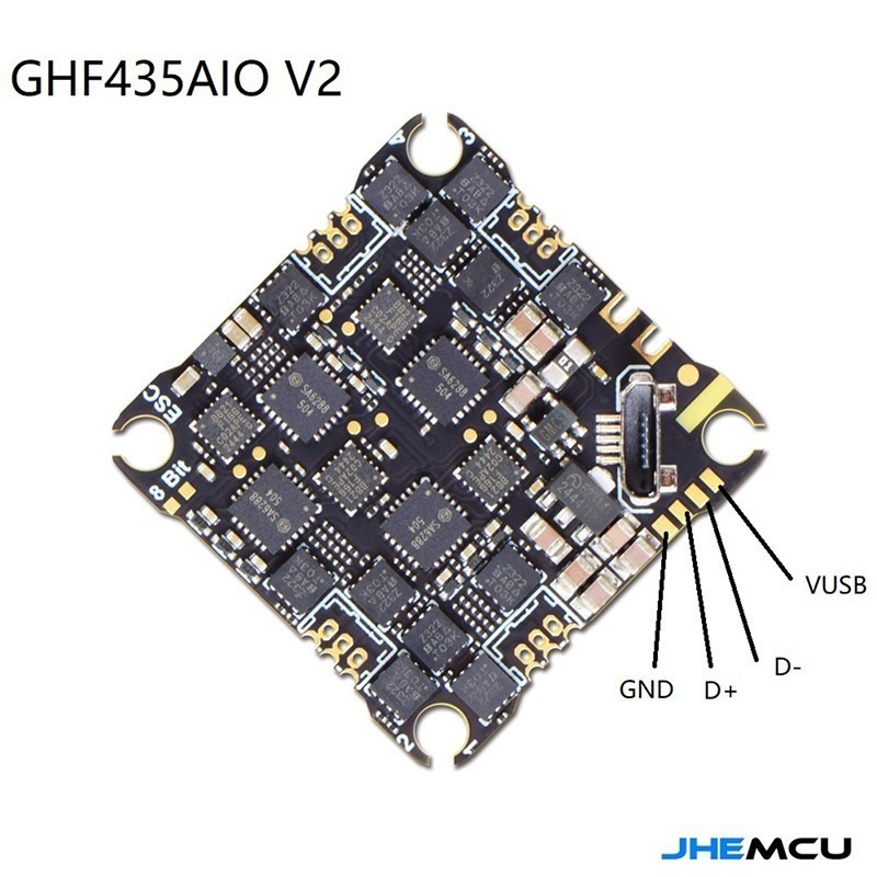 GHF435AIO V2 20A F435 2-4S AIO Flight Control ELRS 2.4G For FPV Crossover