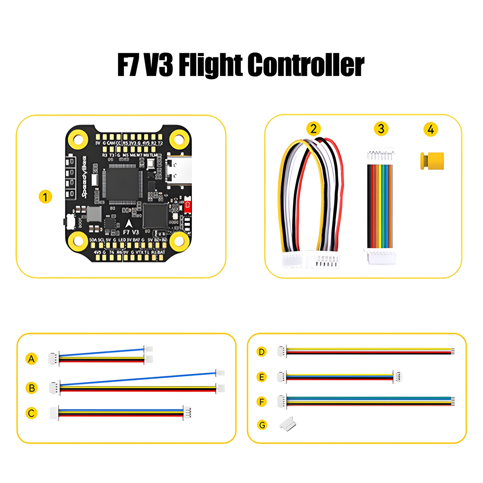 SpeedyBee F7 V3 Flight Stack Flight Controller 50A ESC for FPV Freestyle Drone