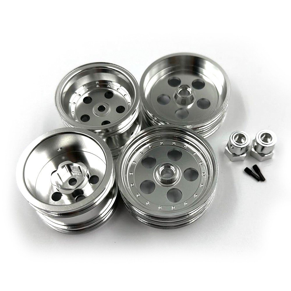Xtra Speed Aluminum Rim 4pcs w/12mm Wheel Adapter Set For Kyosho Beetle Scorpion