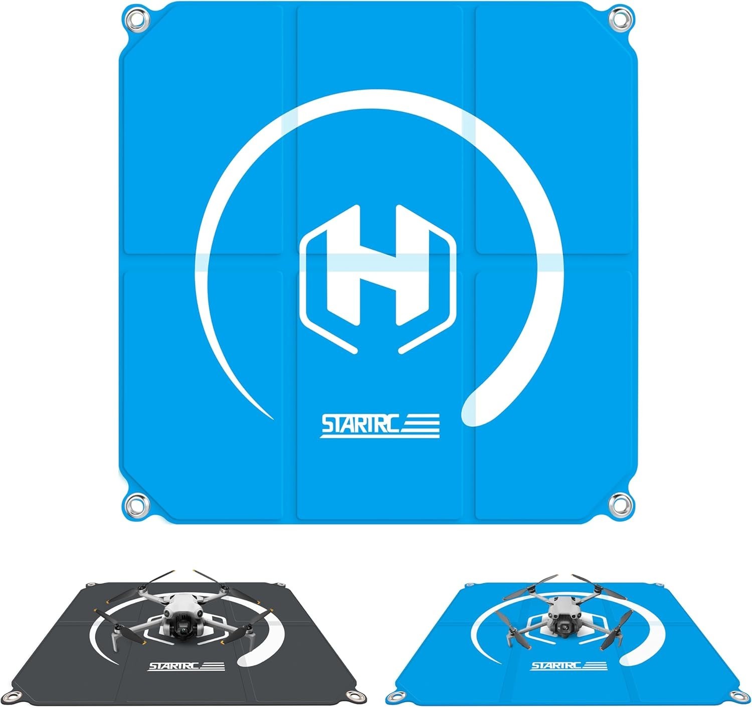 STARTRC Drone Landing Pad, Universal Waterproof 22-inch/55cm, Sky blue-gray