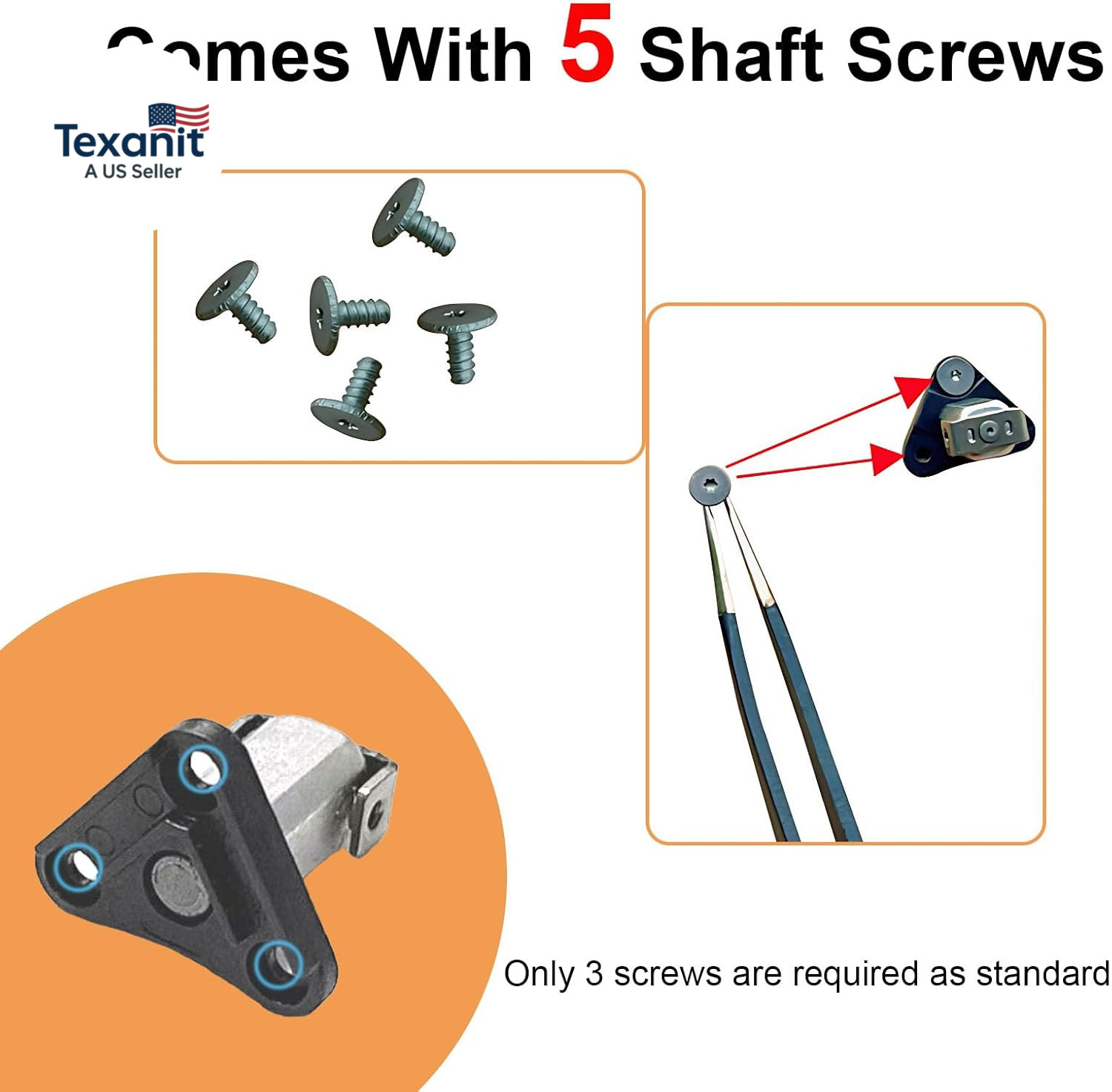 LHHZYKJG Front Arm Hinge Replacement with Front Arm Axis Shaft Screws for Dji Mi