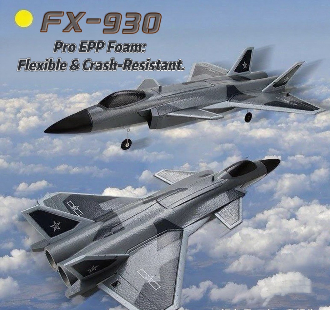 FX9630 RC Plane 3CH RTF EPP Foam 30mm EDF Beginner-Friendly J-20 Style