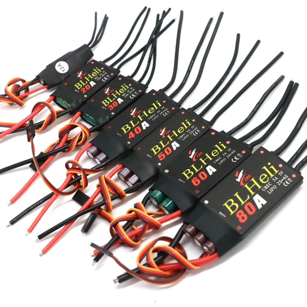 BLHeli Brushless ESC 12A 20A 30A 40A 50A 60A 80A w/UBEC for FPV RC Drone