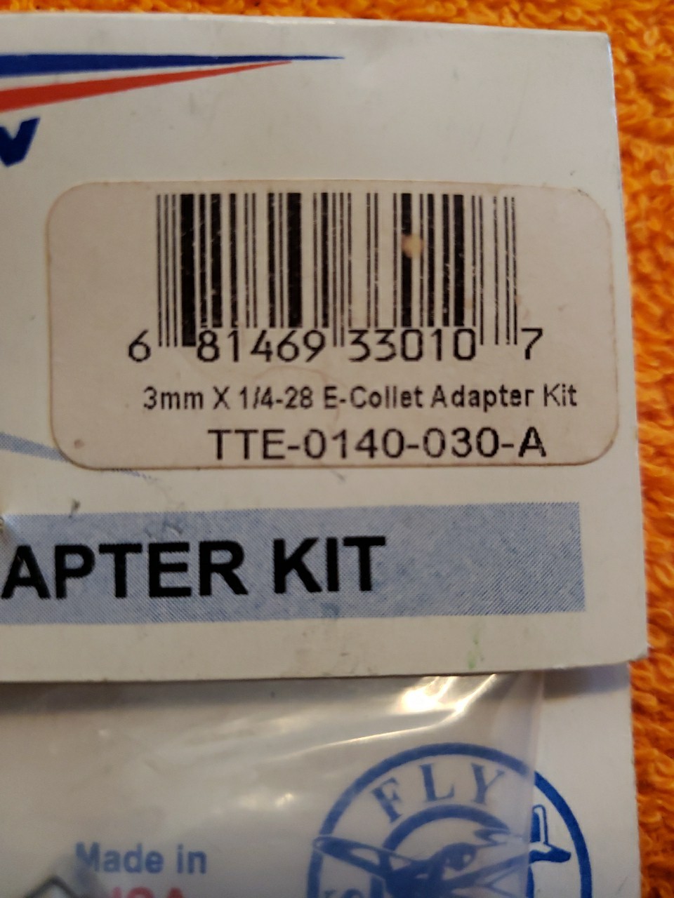 Tru-Turn Electric Adapter Kit – 3mm X 1/4-28 E-Collet Adapter Kit – New – JT25