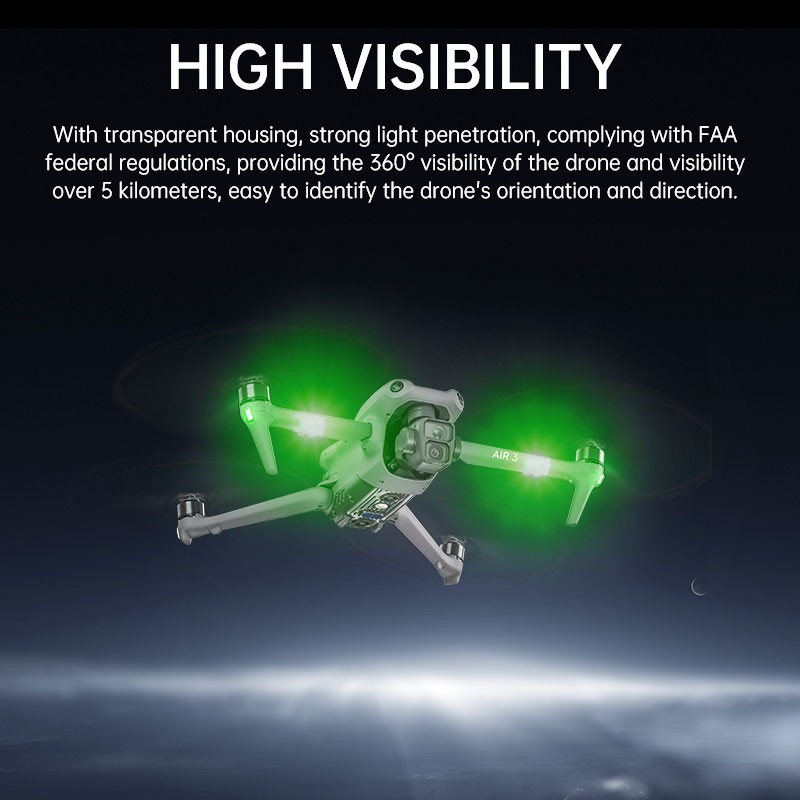 Strobe Light LED Flashing Lamp for DJI Mini 4Pro/Air 3/Mavic Series Drone RC Car