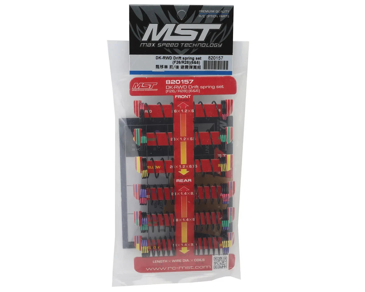 MST DK-RWD Drift Spring Set (F26mm/R28mm)(6&6) MXS820157