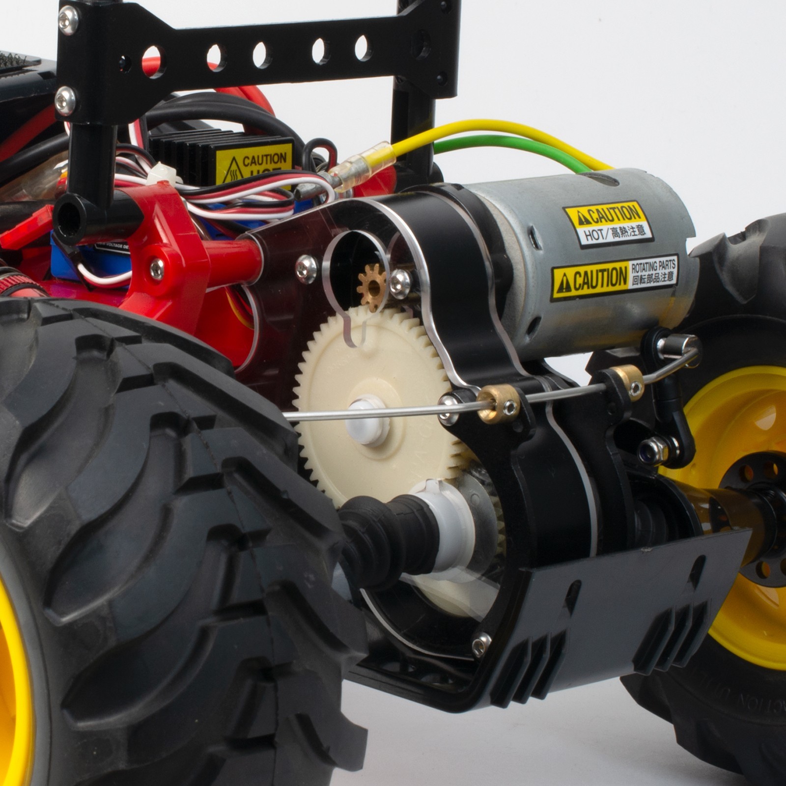 Aluminum Gearbox w/ Transparent PVC Case for 1/10 Tamiya ORV Chassis Blackfoot