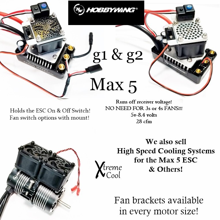 RCP Motor Wires 6.5/8mmm Male to 8/6.5mm Female Brushless Motor NO WIRE Adapters