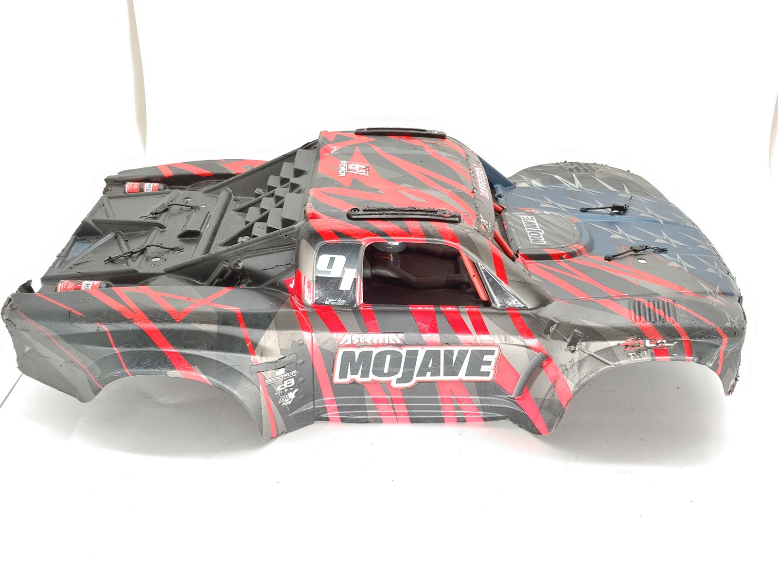 *2-PACK* BASHED Arrma Mojave BLX / EXB 1/7 Trophy Truck Body TWO BODIES !USED!