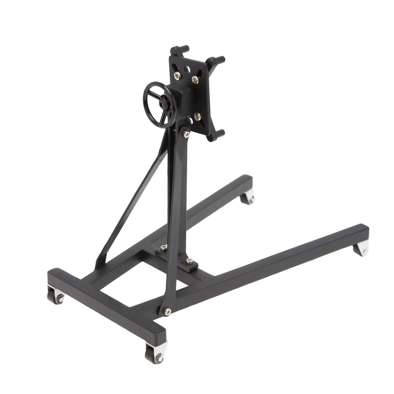 Black Aluminum Rotatable Engine Flip Repair Bracket Stand For 1/8 1/10 RC Car zz