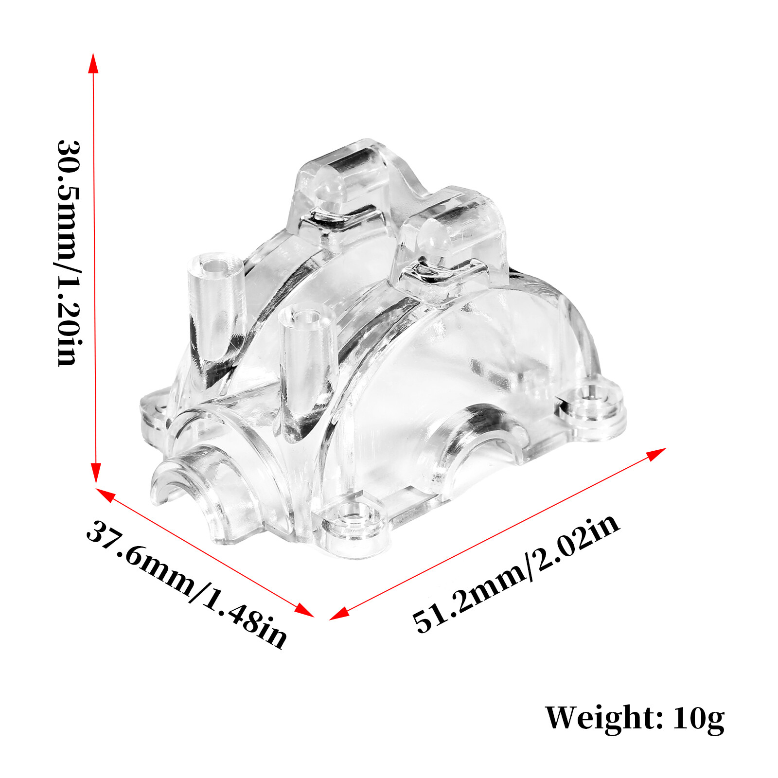 1/10 RC Car Transparent PC Gearbox Cover / Large Gear Cover For TAMIYA TT02 HOT