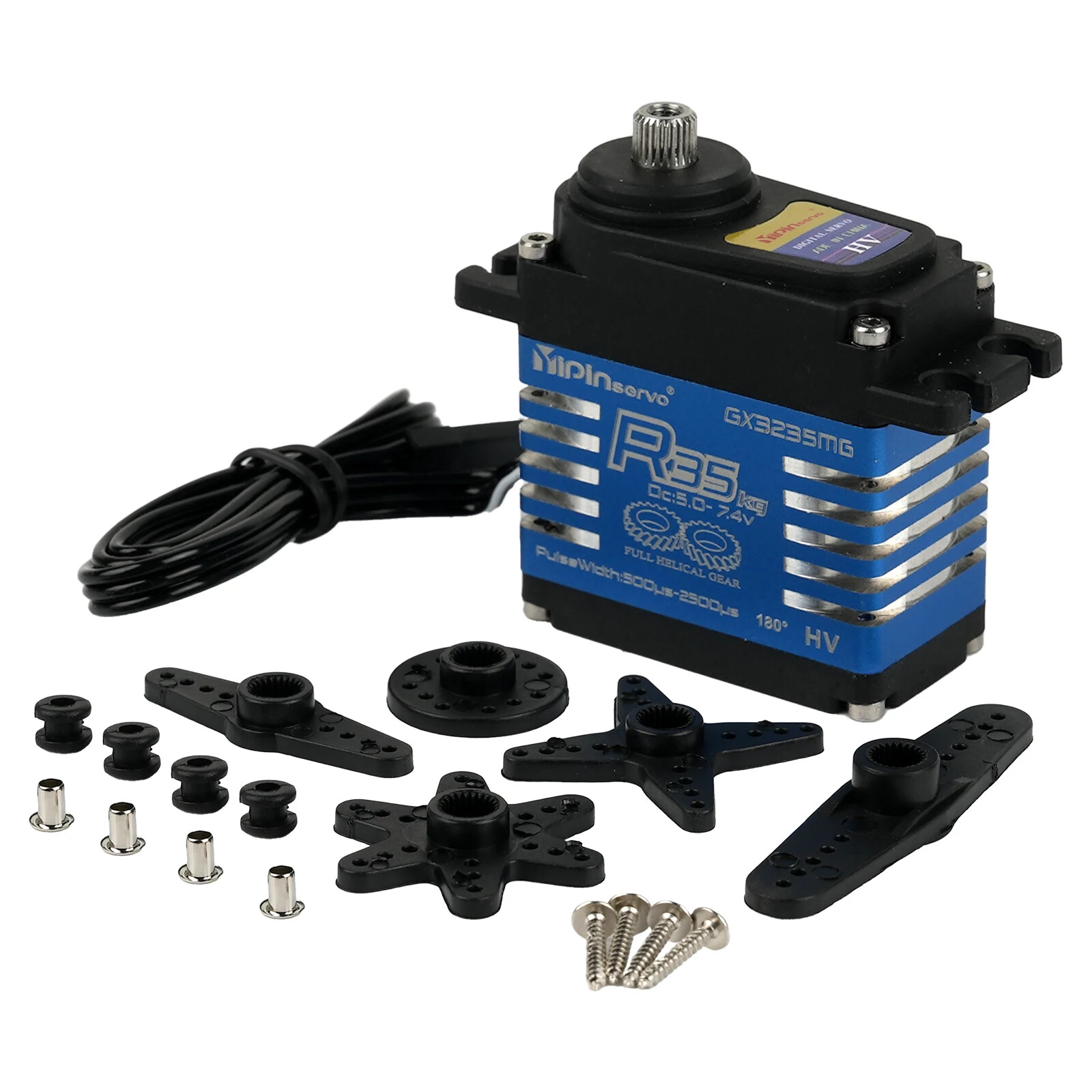 35KG High Torque Digital RC Servo IP67 Waterproof Servo for 1:8 1:10 TRX6 Scx10