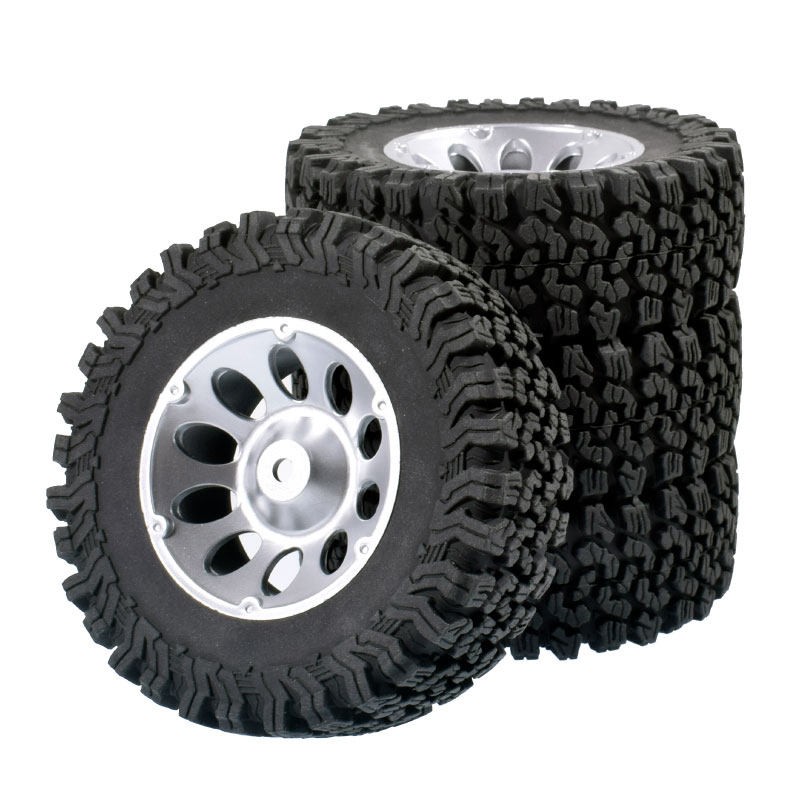 1.9 Rubber Tire Wheel Tyres for 1/10 RC Crawler Car Traxxas TRX4 LC70 D90 Axial