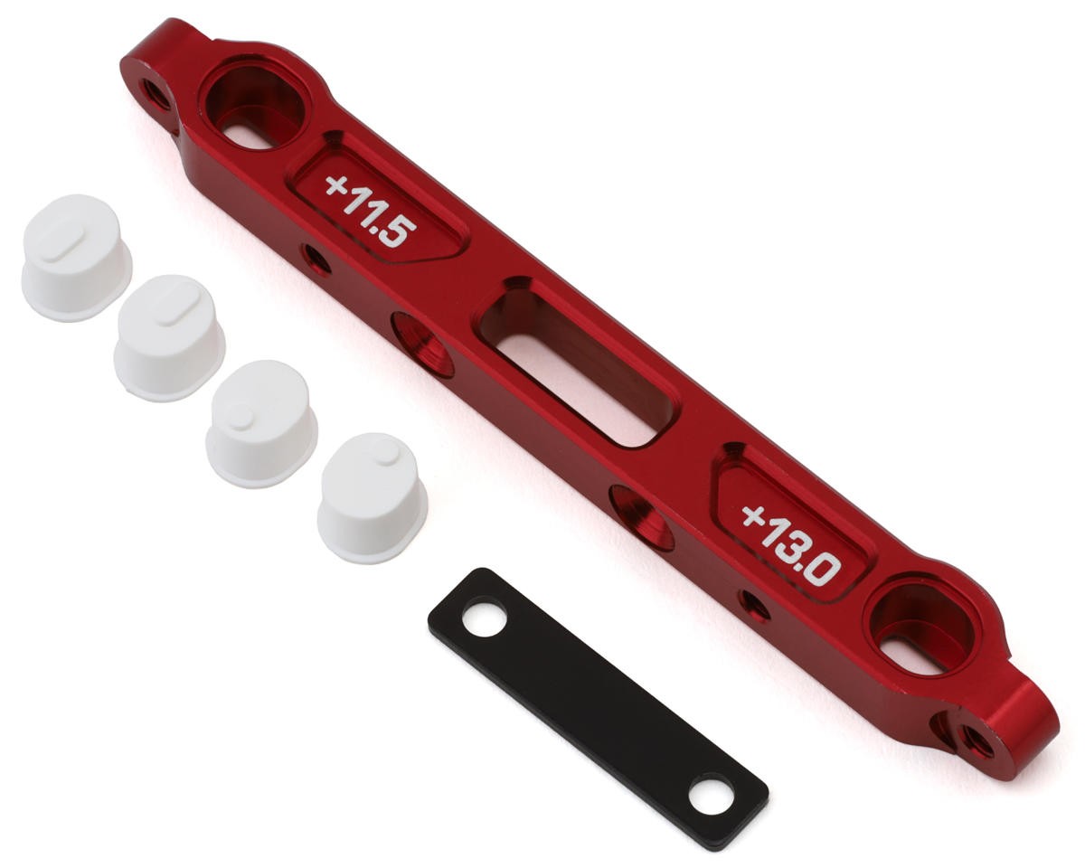 MST RMX 4 Aluminum Adjustable Lower Arm Mount Set (+11.5-13.0mm) (Red)