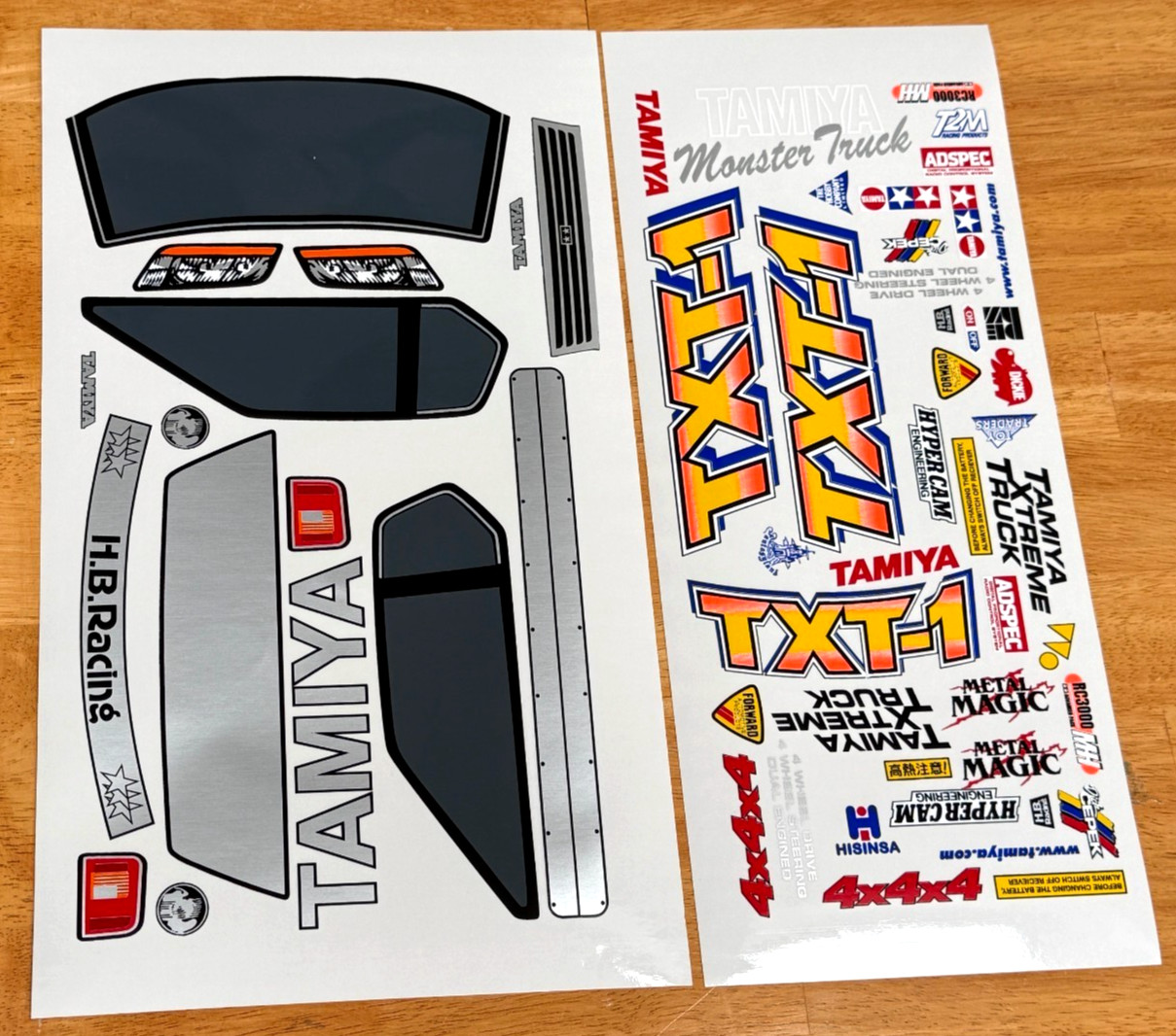 Tamiya TXT-1 Monster Truck Enhanced Premium Color Reproduction decals 1/10 RC