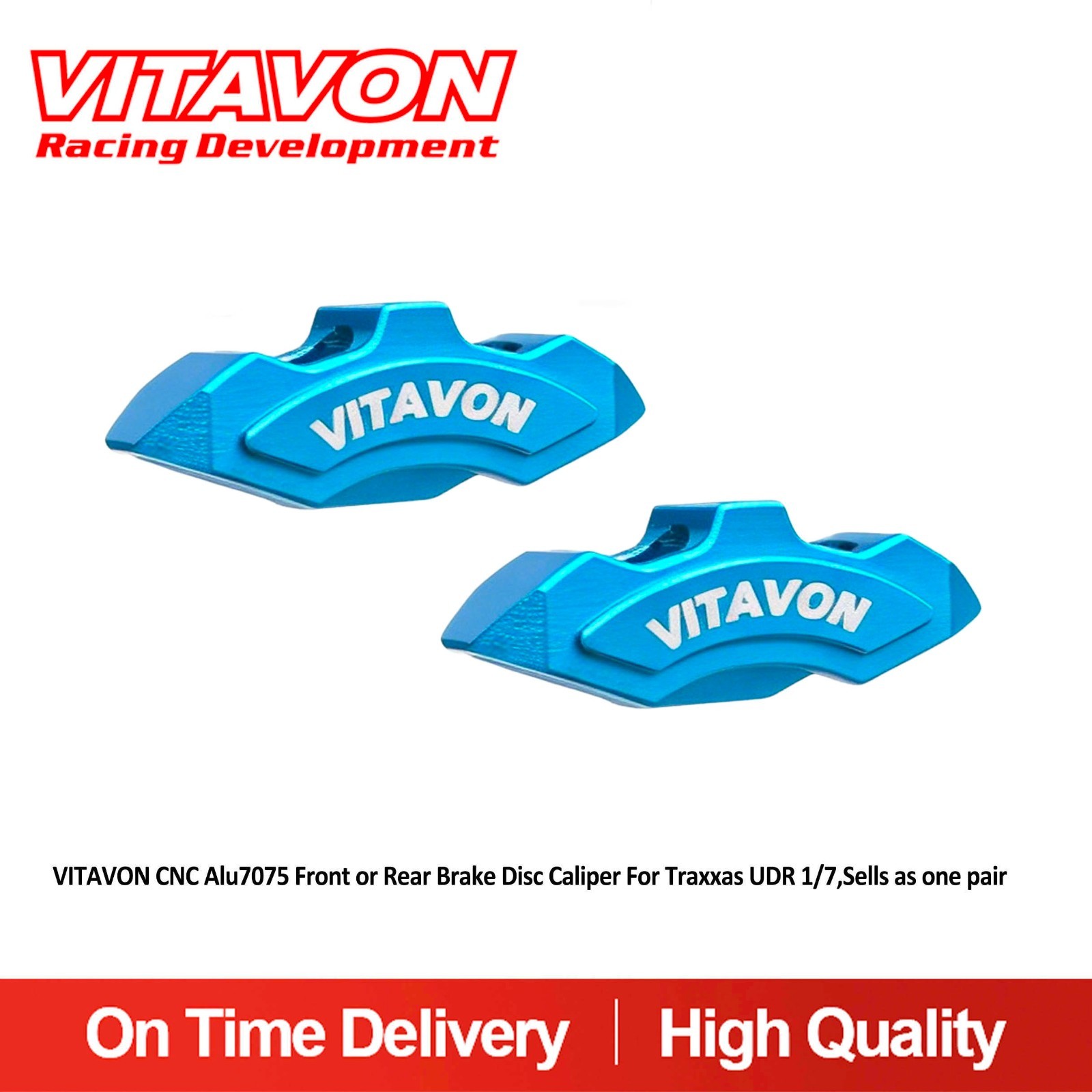 Vitavon CNC Alu7075 Front or Rear Brake Caliper For Traxxas UDR 1/7,Sells a pair