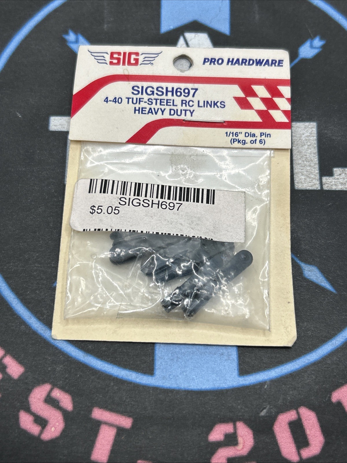 Sig. SIGSH697 4-40 Tuf-Steel RC Links. Heavy Duty (6)
