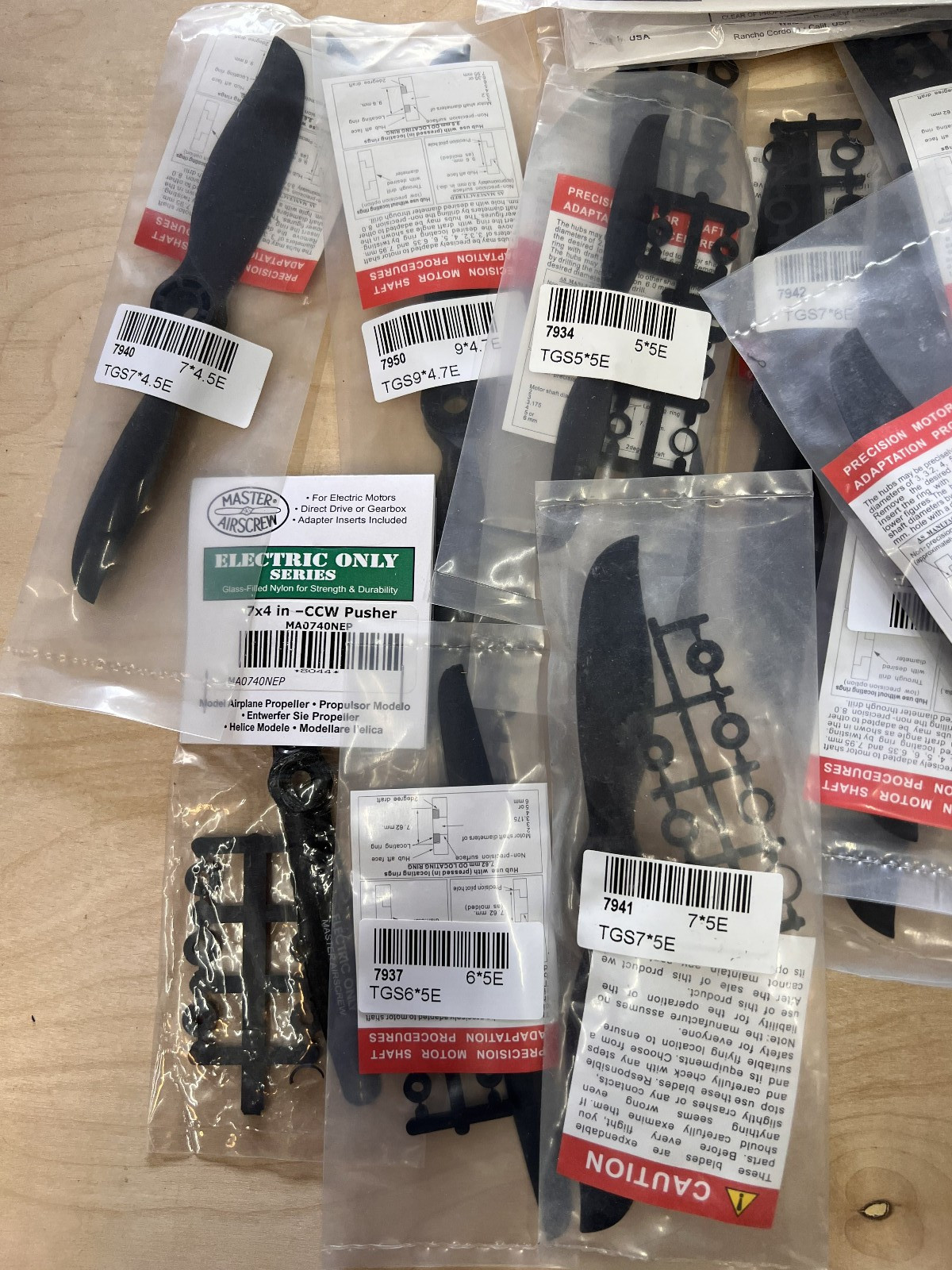 Electric Prop Lot For Rc Airplanes Plastic Props