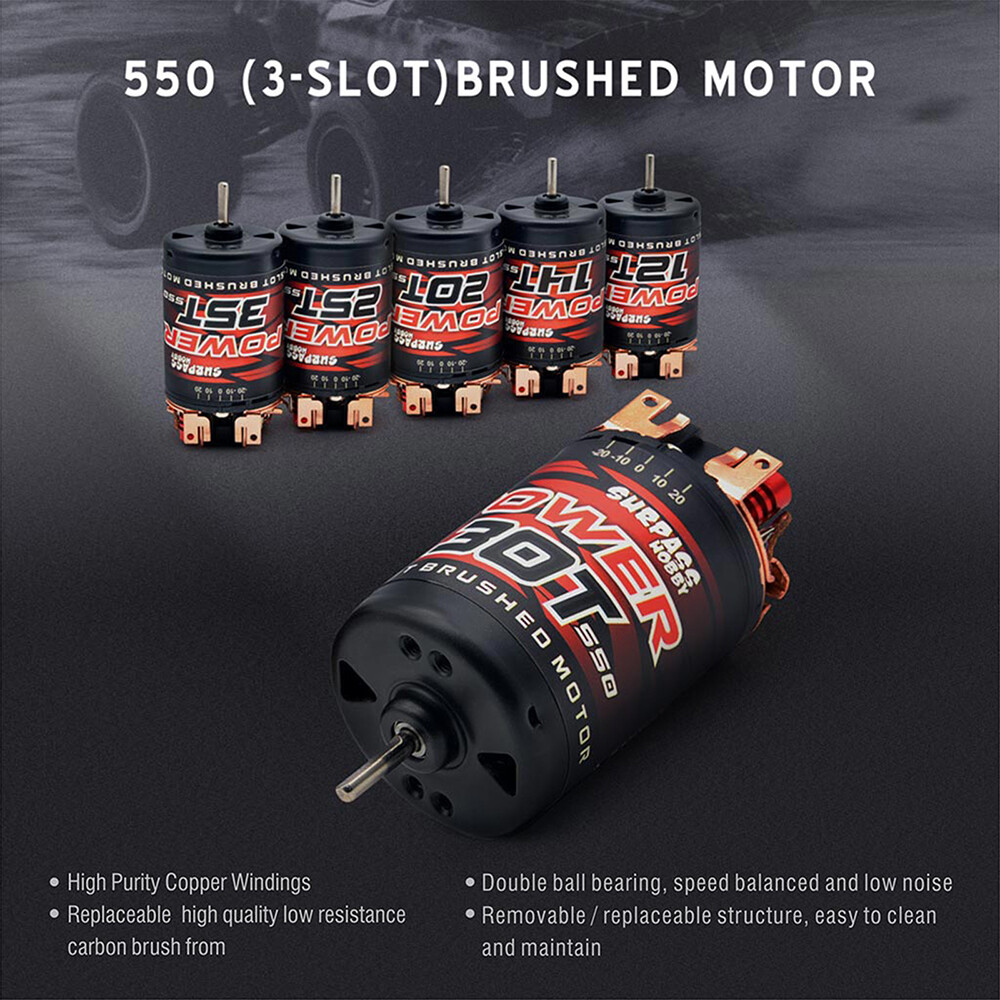SURPASS HOBBY 80A ESC 550 Motor 12-35T BEC Power Combo For 1/10 Crawler Car