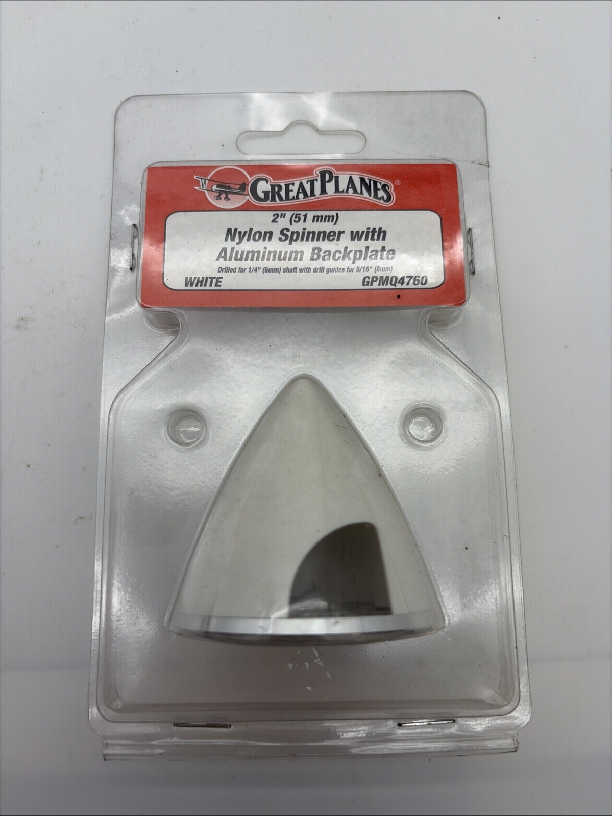 Great Planes 2” 51mm Nylon Spinner W/ Aluminum Backplate GPMQ4760 T13
