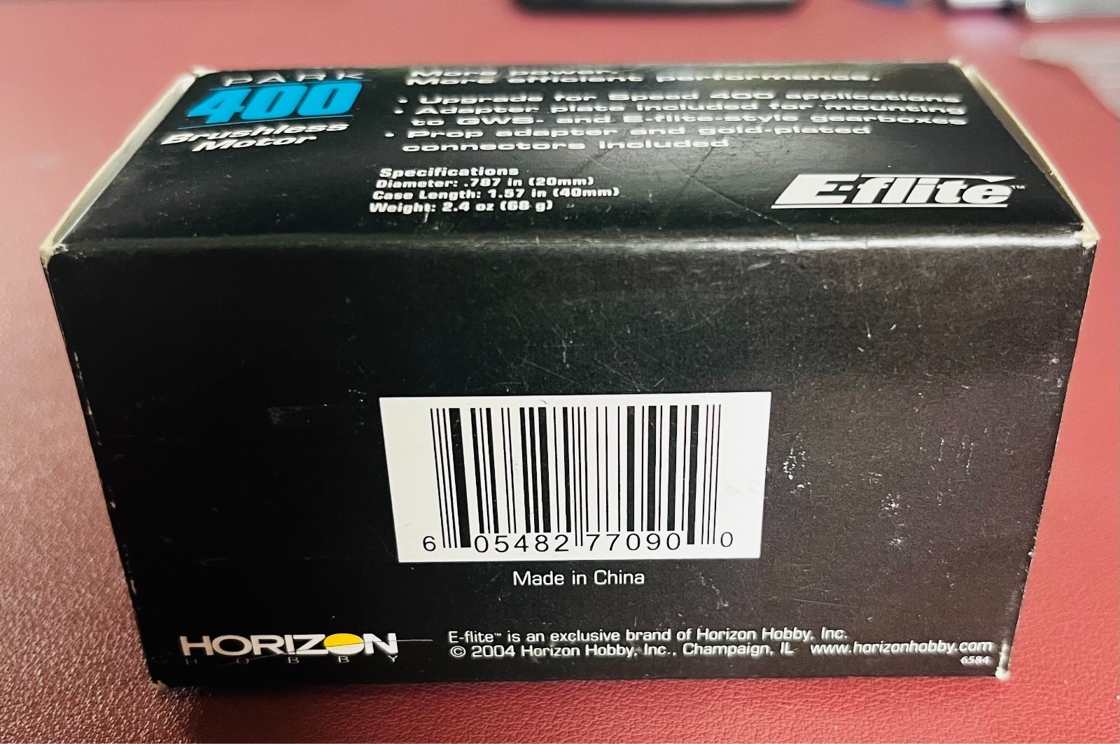 Vintage NOS E-flite Brushless Motor 4200Kv Park 400 EFLM1100 Motor ONLY