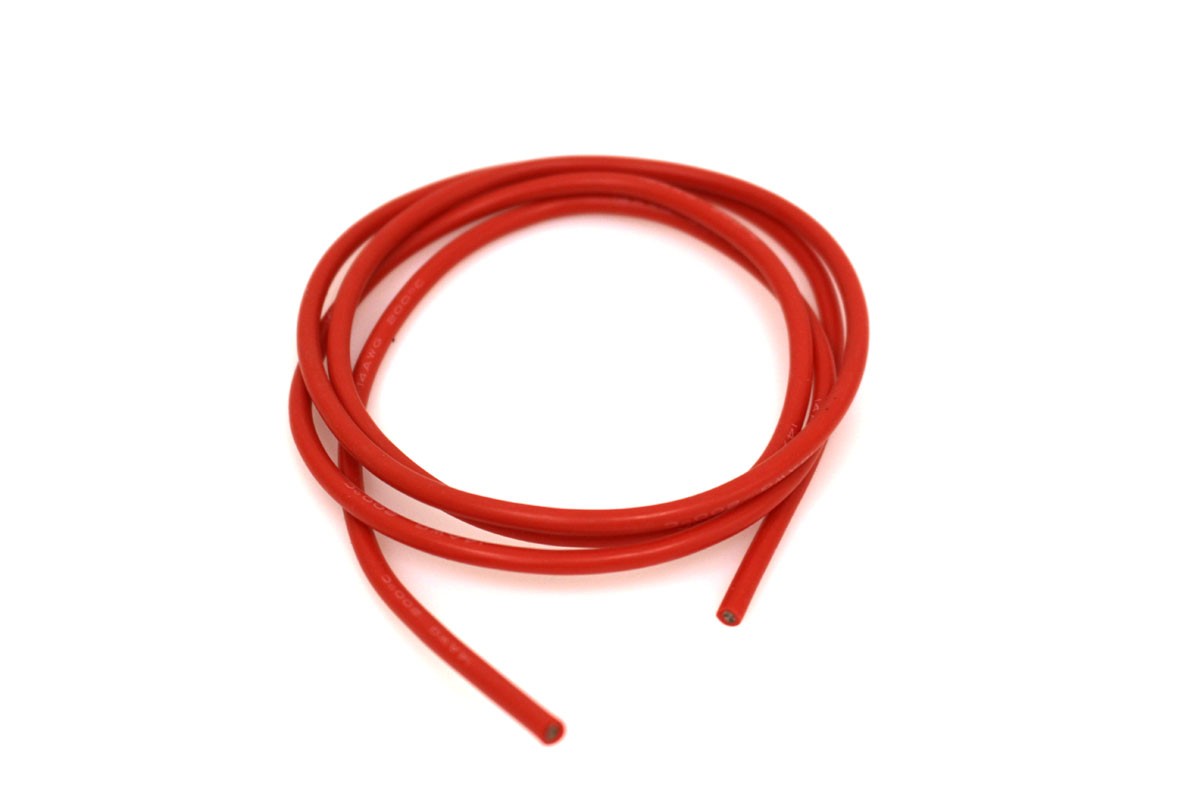 Racers Edge 14 Gauge Silicone Wire 3′ Red Ultra-Fine Stranding Flexible RCE1216